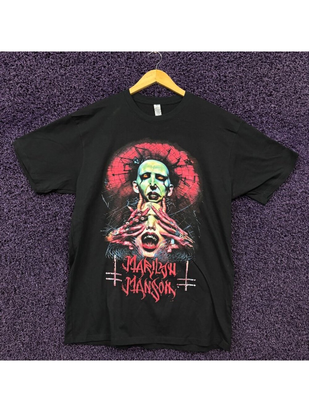 Marilyn Manson One Assassination Under God Band T-Shirt L